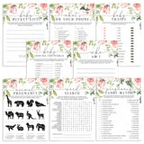 Big Baby Party Games Bundle Printable with Blush Flowers by LittleSizzle