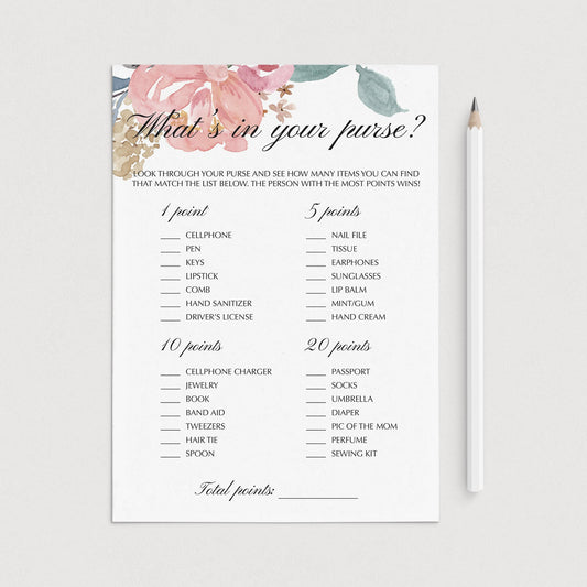 Fun baby shower game printable by LittleSizzle