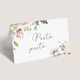 Editable food labels for floral theme baby shower by LittleSizzle