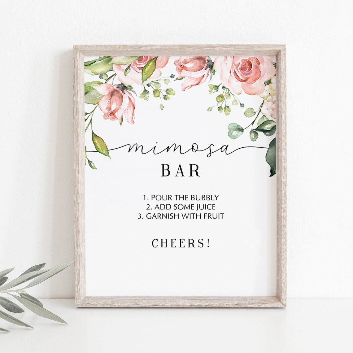 Blush floral baby shower decorations by LittleSizzle