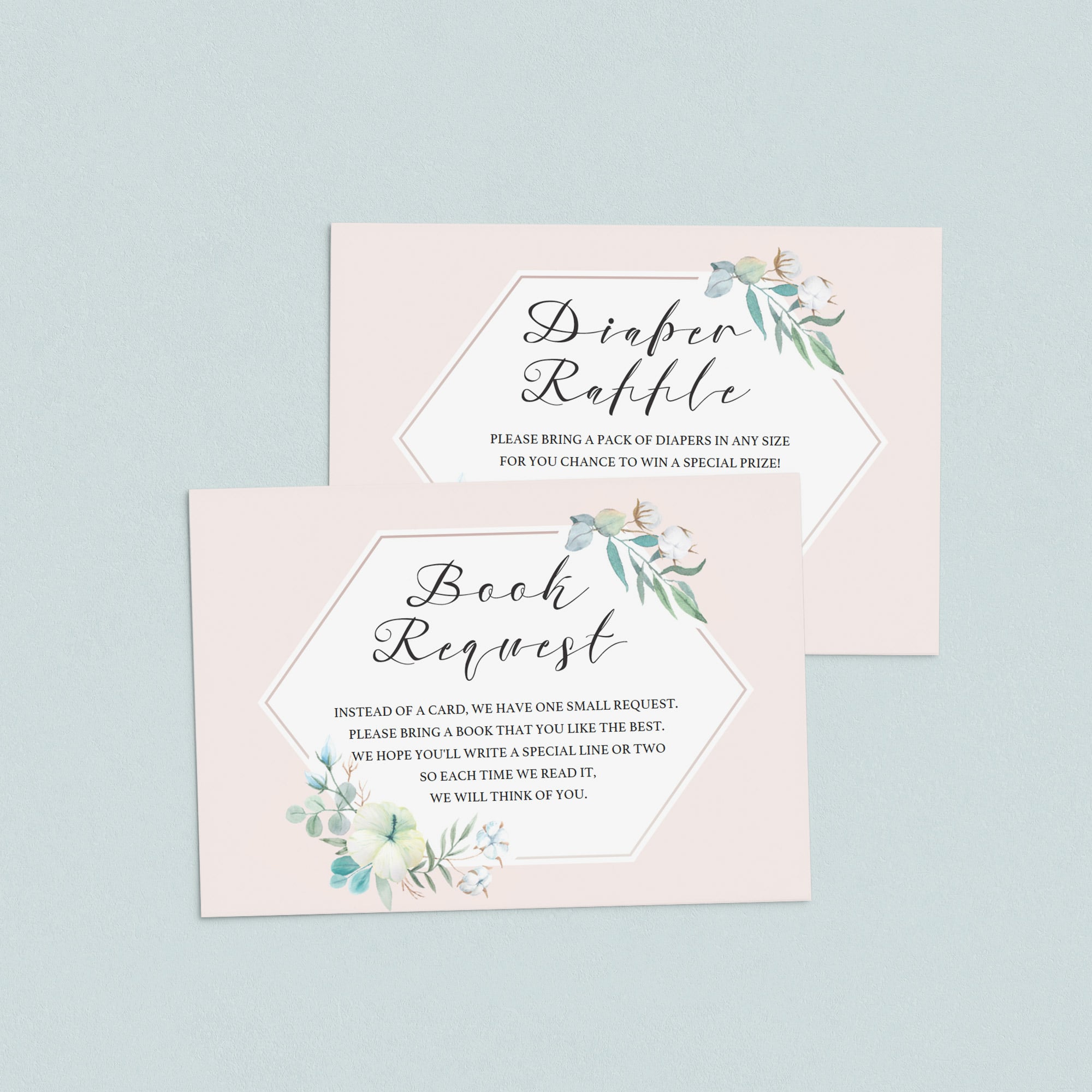 Invitation inserts for girl baby shower by LittleSizzle