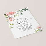 Blush Roses Bridal Shower Invitation Templates Download