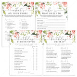 Womens Birthday Party Games for Adults Printable by LittleSizzle