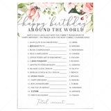 Floral Birthday Game For Brunch Printable by LittleSizzle