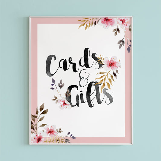 Garden party decor cards and gifts sign by LittleSizzle