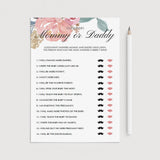 Boho Baby Shower Games Pack Blush Floral