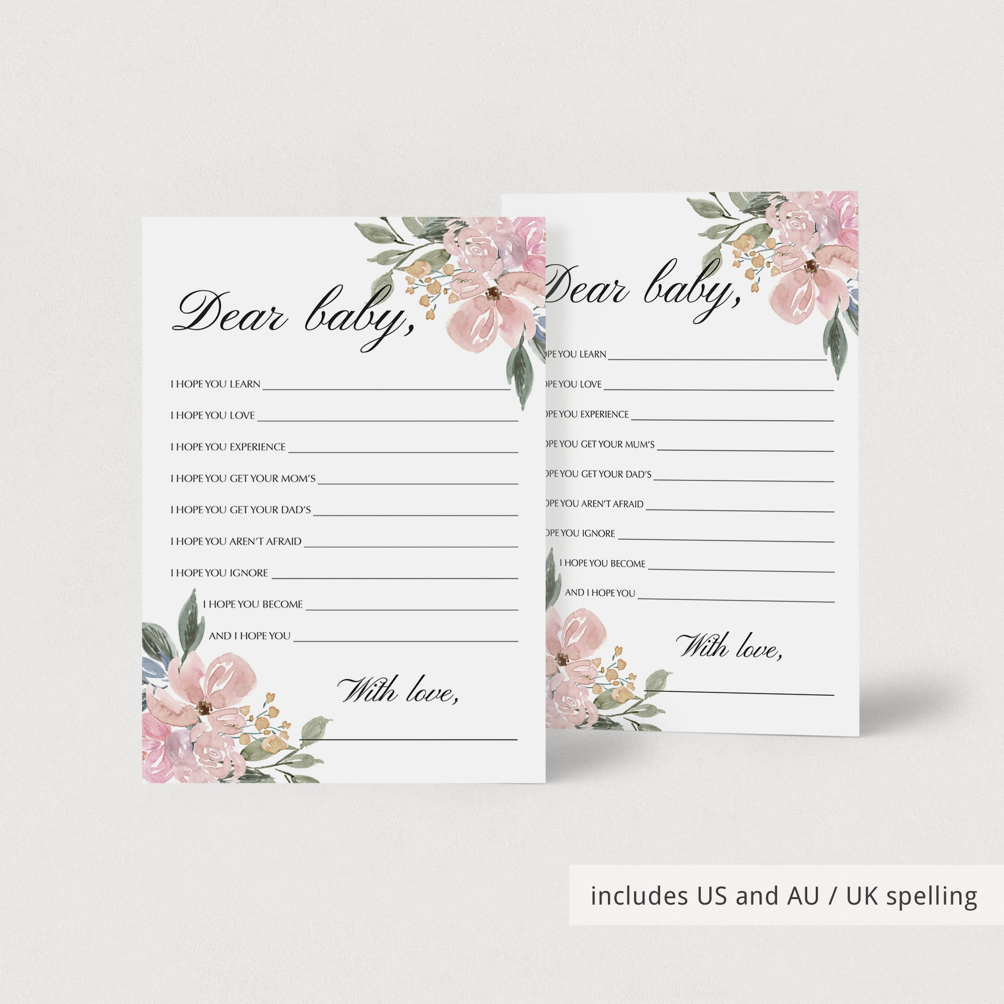 Elegant shower games wishes for the new baby girl by LittleSizzle