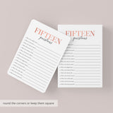 Quinceanera Party Game How Well Do You Know The Birthday Girl Printable