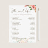 Bohemian Baby Shower Games Package Instant Download