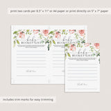 Bucket List for the First Year Baby Shower Game Cards