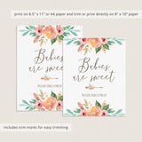 Babies are sweet please take a treat sign printable by LittleSizzle