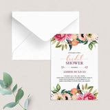 Boho Chic Bridal Shower Invitation PDF Template