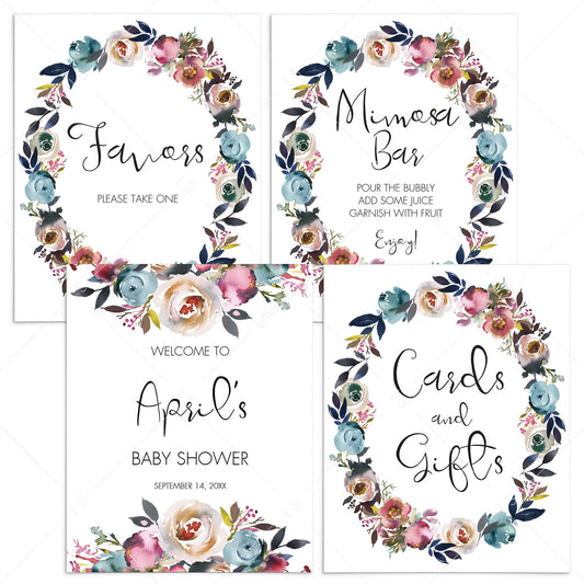 Printable Boho Baby Shower Decor Pack by LittleSizzle