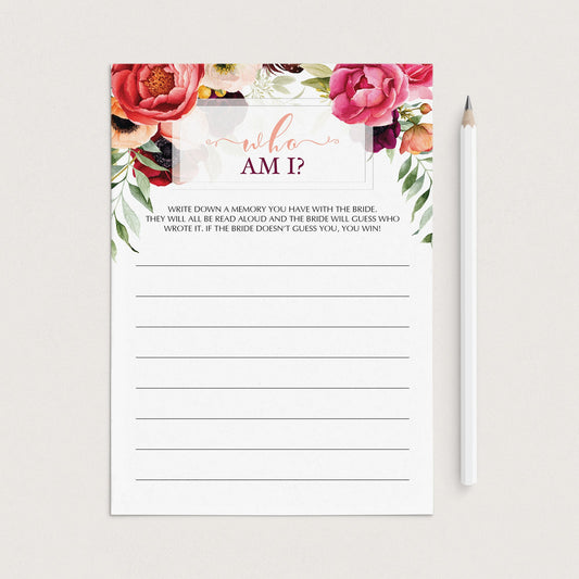 printable who am i bridal shower game ideas