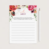 printable who am i bridal shower game ideas