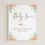 Funny Baby Shower Game Predict Baby's Looks Printable by LittleSizzle