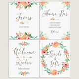 Boho Party Decorations Bundle Printable Signs by LittleSizzle
