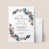 Bohemian Baby Shower Invitation Template