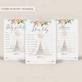 Pink Floral Baby Shower Games Aztec Theme