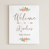 Tribal Party Welcome Poster Editable Template