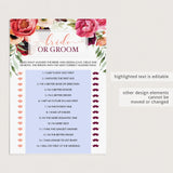 boho theme bride or groom wedding activity
