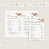 Girl baby shower games printable by LittleSizzle