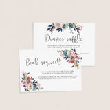 Boho baby bring a book instead of a card printable by LittleSizzle