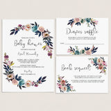 Boho Chic Baby Shower Invitation Templates