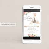 Tribal baby shower evite template by LittleSizzle