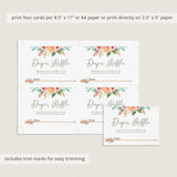 Boho Baby Girl Shower Invitation Set Download