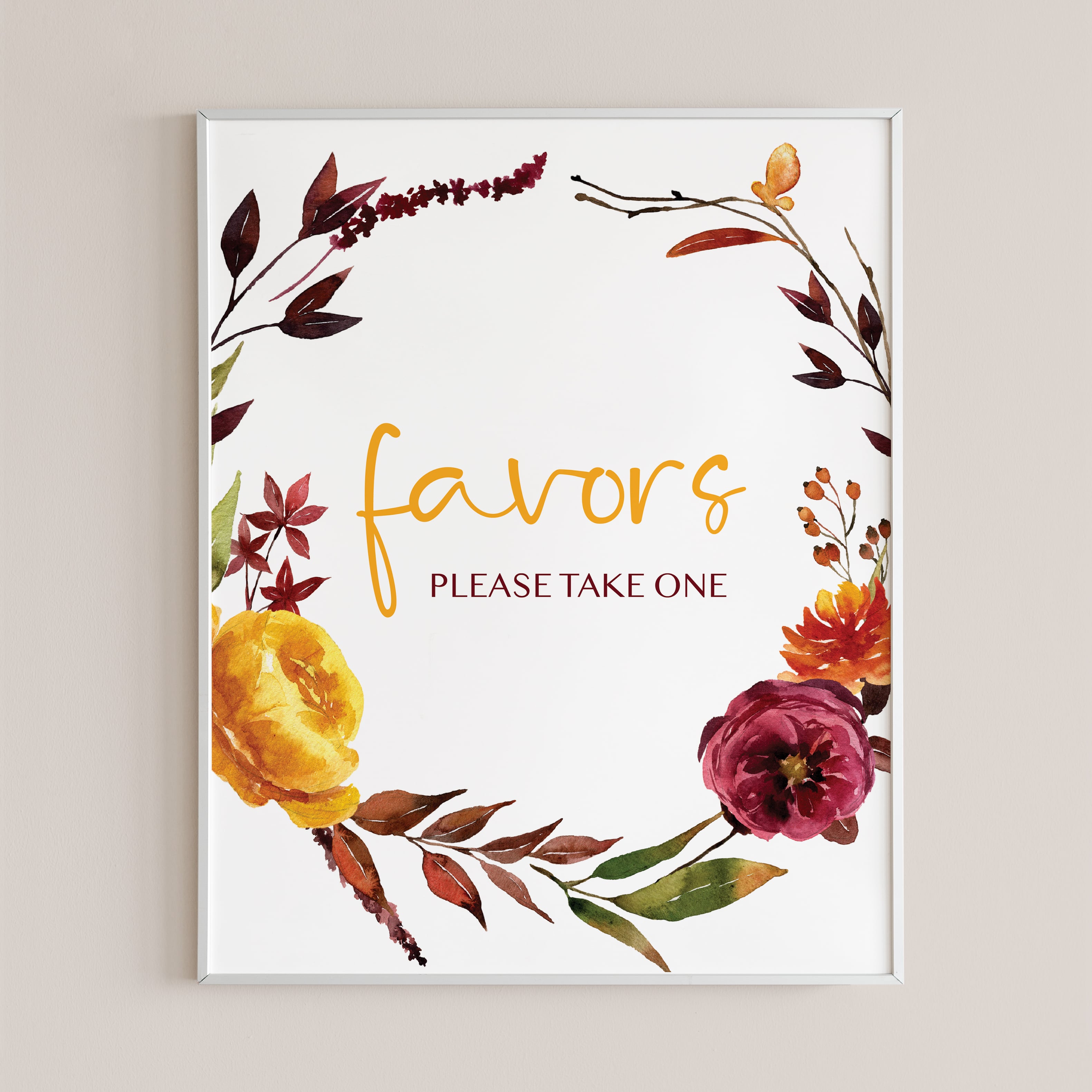 Bohemian party decorations printable favors table sign by LittleSizzle