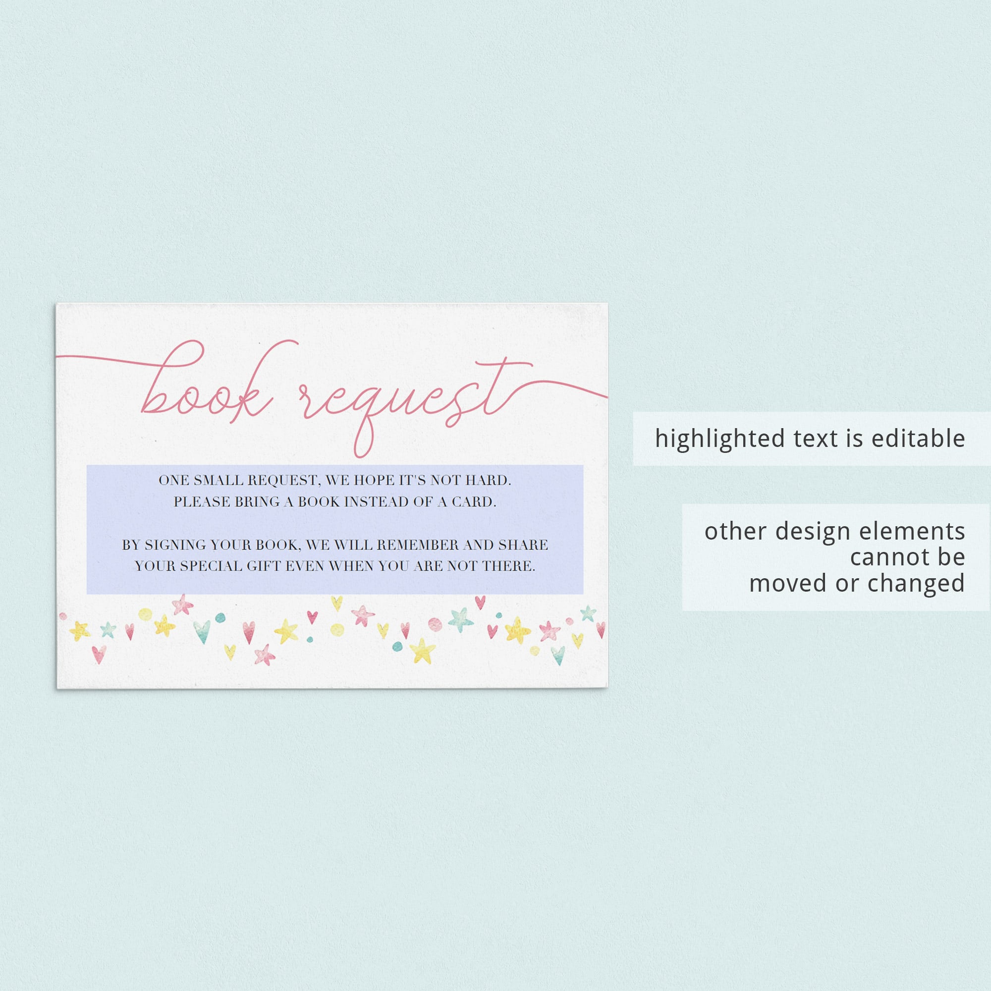 Books for baby insert for a baby shower invitation by LittleSizzle