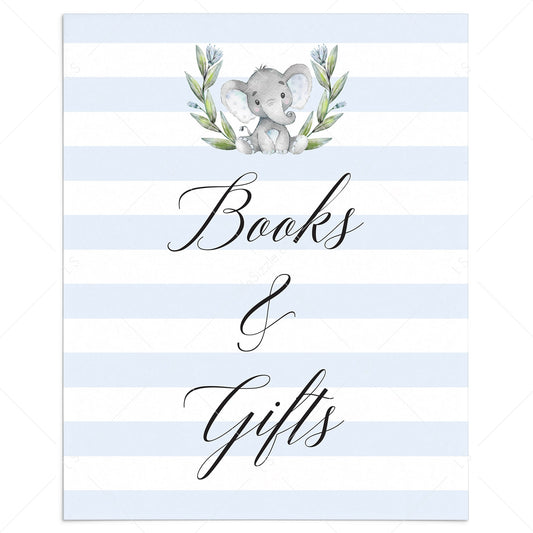 Elephant baby shower decorations for boy by LittleSizzle