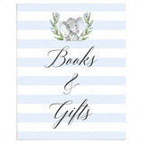Elephant baby shower decorations for boy by LittleSizzle