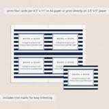 Boy baby shower book request card by LittleSizzle