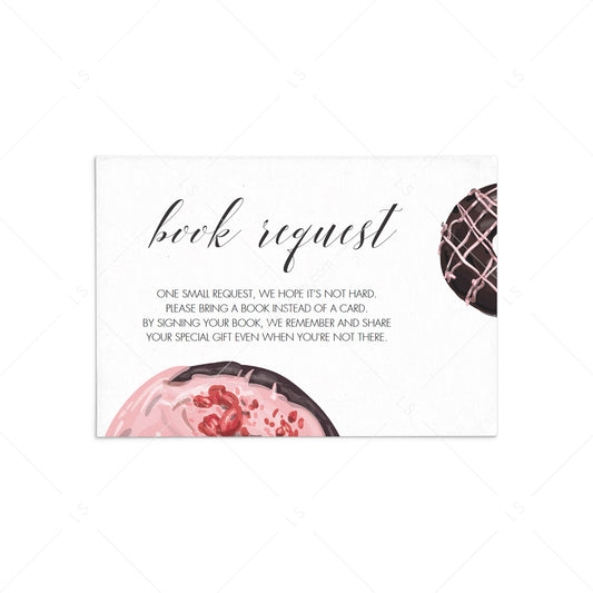 Sweet baby shower book request card template by LittleSizzle