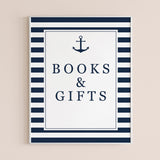 Books and gifts table sign for boy baby shower by LittleSizzle