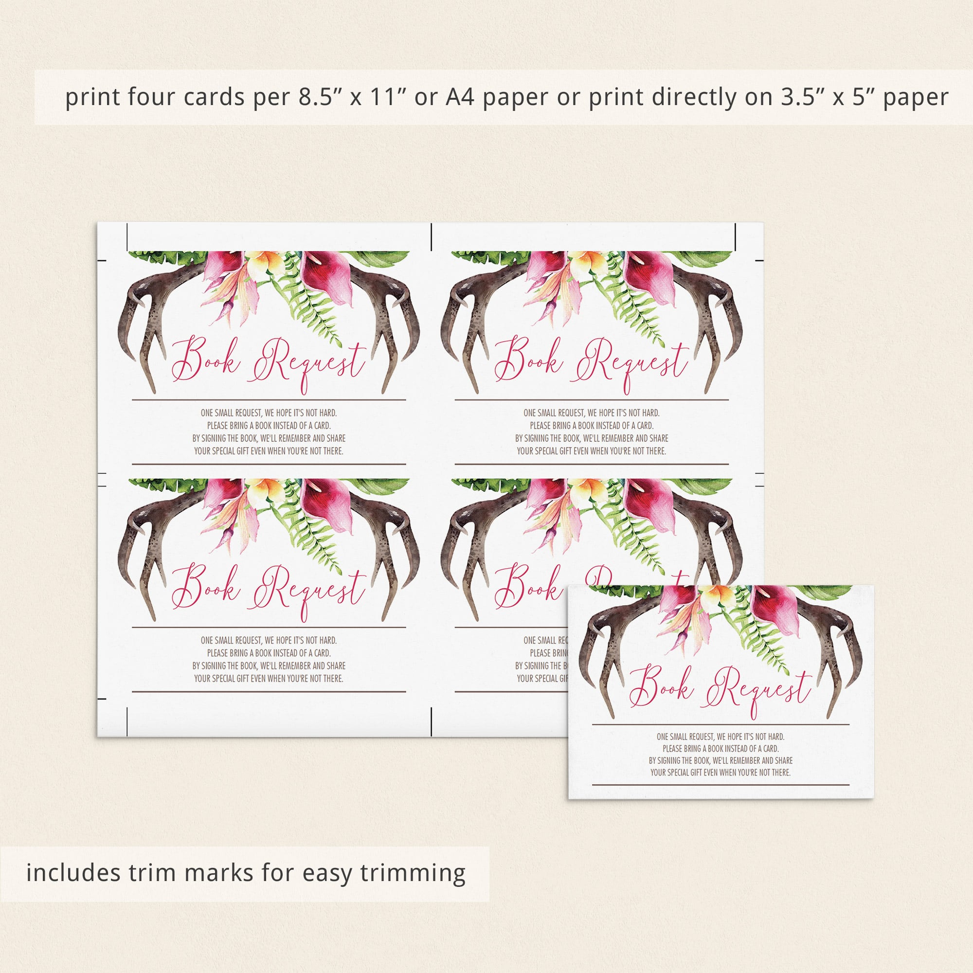Editable girl baby shower invitation insert by LittleSizzle