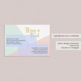 Bring a Book Baby Shower Insert by LittleSizzle