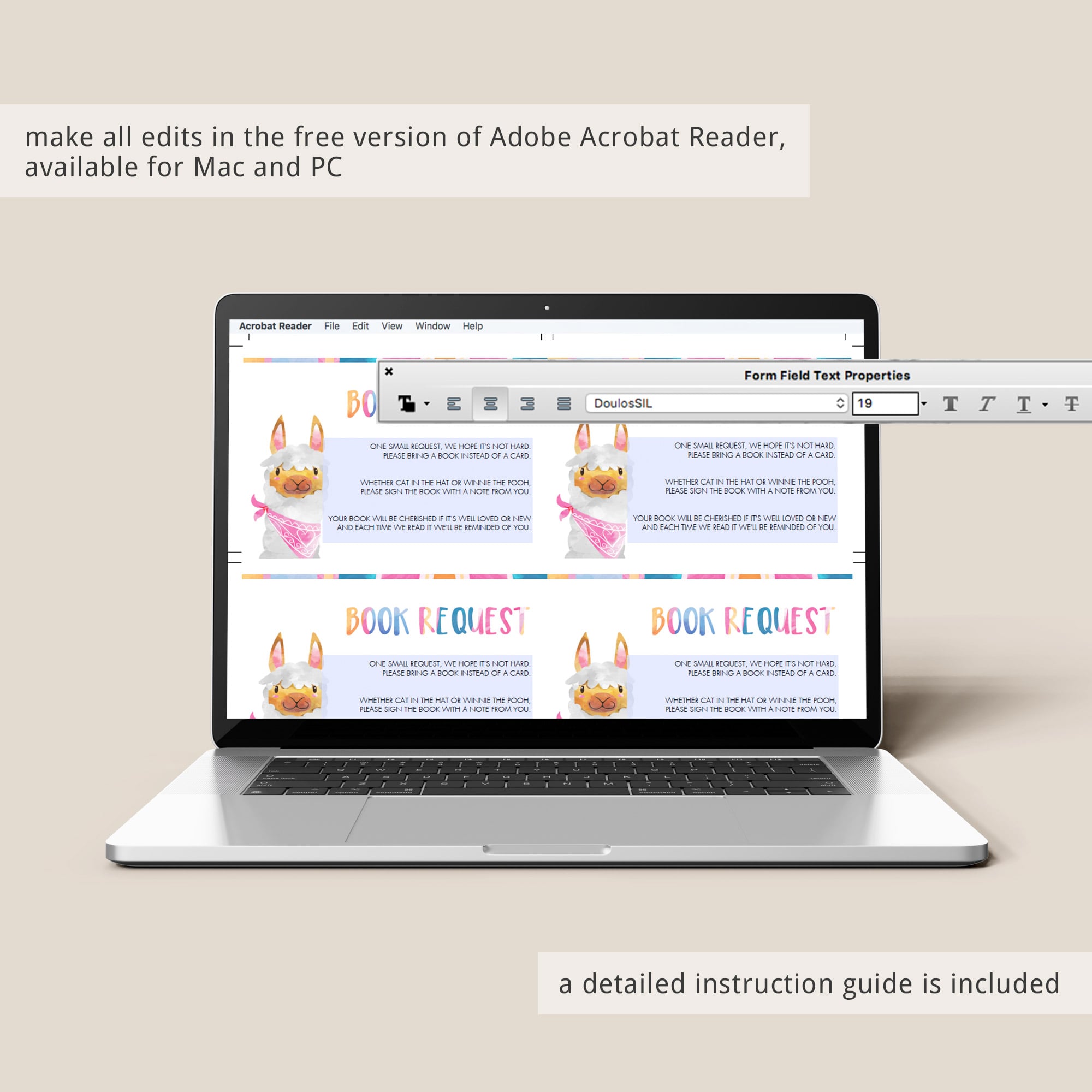 Fiesta baby shower books for baby cards download by LittleSizzle