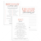 62nd Birthday Games For Her Born in 1963 by LittleSizzle