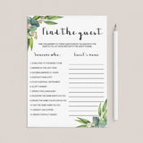 botanical bridal party activity diy