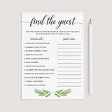 botanical bridal shower find the guest game printable