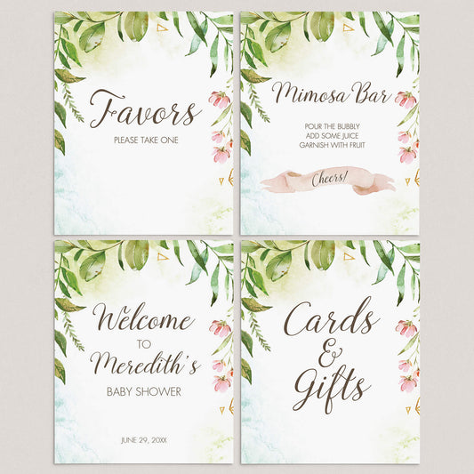 Garden Baby Shower Decorations Printable by LittleSizzle