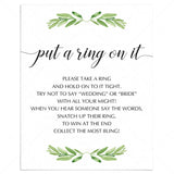 botanical wedding shower put a ring on it game printable by LittleSizzle