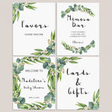 Botanical Baby Shower Sign Bundle Printable by LittleSizzle