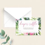 Botanical Diaper Raffle Ticket for Baby Shower by LittleSizzle