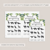 Animal gestation baby shower quiz by LittleSizzle