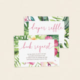 Tropical Baby Shower Invitation Suite Templates