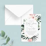 Botanical Baby Shower Invitation and Inserts